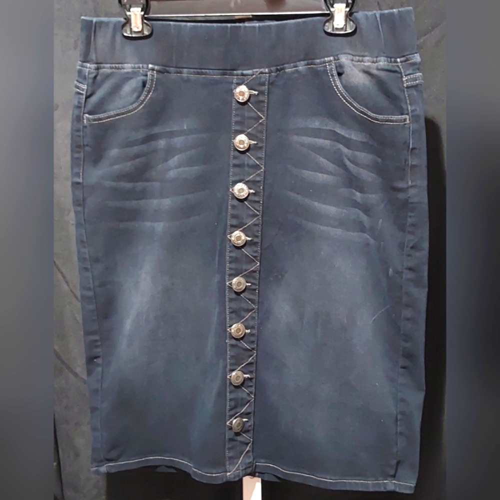 Be-Girl Denim Skirt, Large